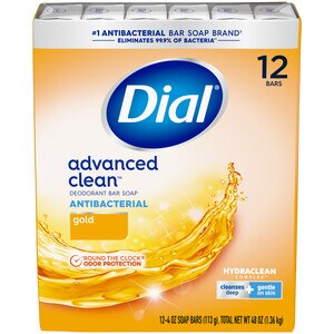 Dial Antibacterial Deodorant Bar Soap, Gold