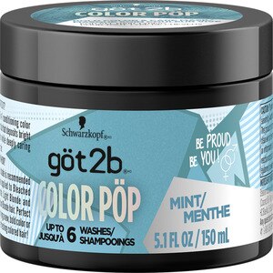 Got2b Color Pop Semi-Permanent Hair Color Mask, 5.1 OZ