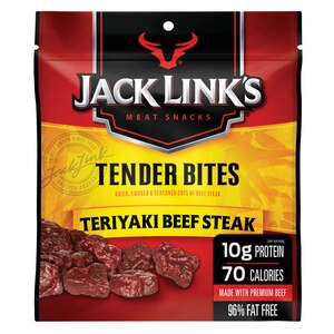 Jack Link's Tender Bites, Teriyaki Beef Steak, 2.85 oz