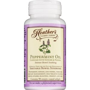 Heather's Tummy Tamers Peppermint Oil Capsules, 90 CT