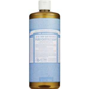 Dr. Bronner's Magic Soaps Unscented Baby-Mild Pure-Castile Liquid Soap