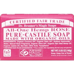 Dr. Bronner's Magic Soaps Hemp Rose Pure-Castile Bar Soap