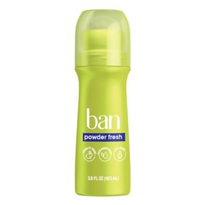 Ban 24-Hour Antiperspirant & Deodorant Roll-On, Powder Fresh, 3.5 OZ