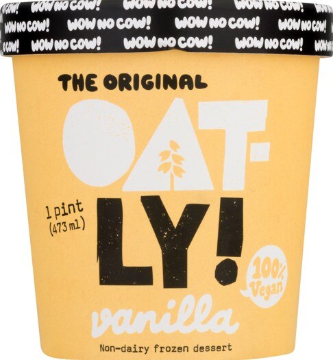 Oatly Vanilla Non-Dairy Frozen Dessert, 16 OZ