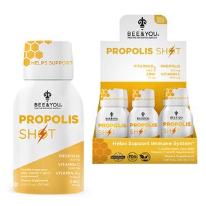 BEE&YOU Propolis Shot, 1.69 Oz Bottles, 12 CT