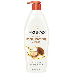 Jergens Deep Restoring Argan Moisturizer, 16.8 OZ