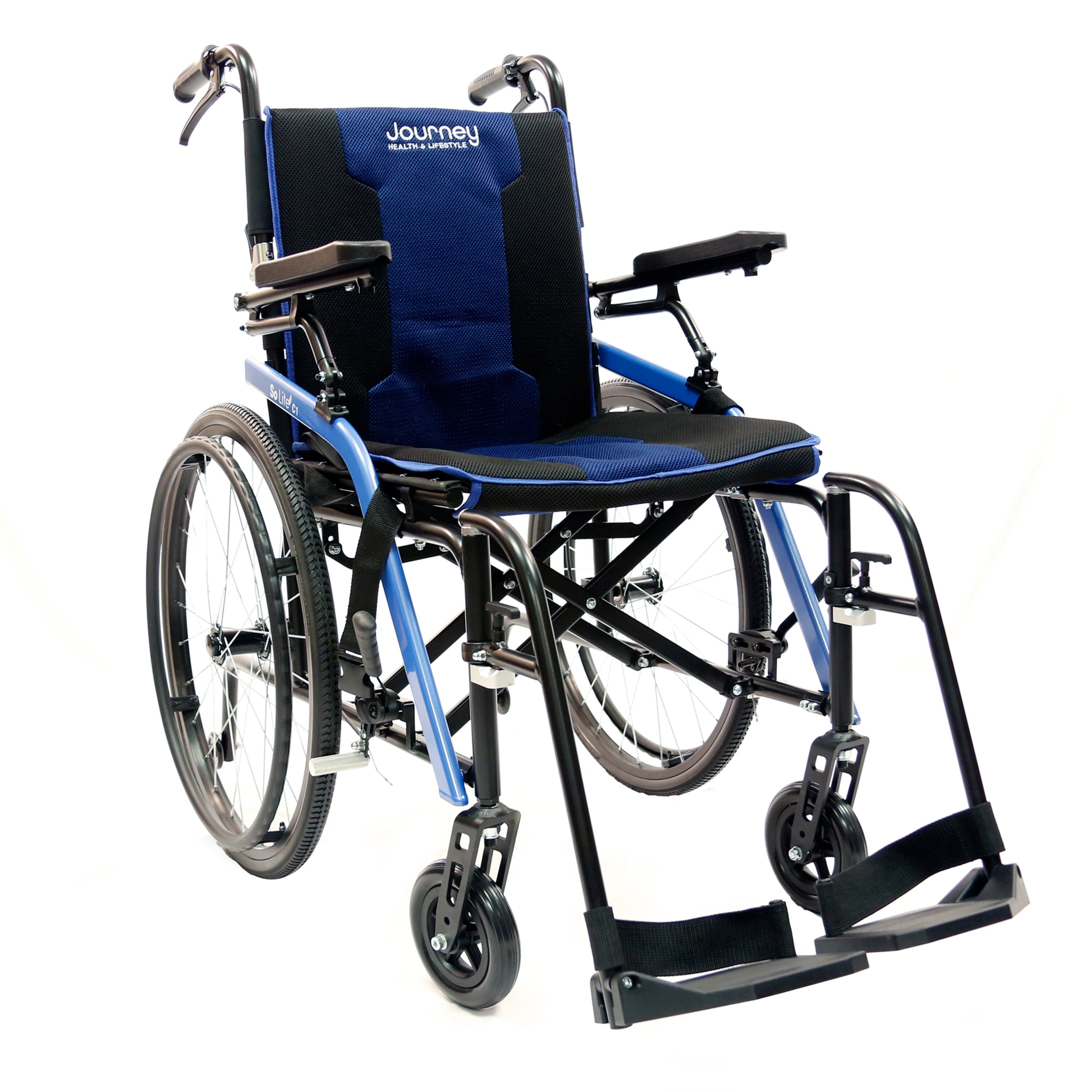 Journey Health and Lifestyle So Lite Folding Wheelchair with Padded Seat