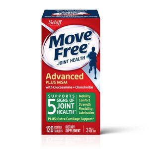 Move Free Glucosamine Chondroitin MSM and Hyaluronic Acid Joint Supplement, 120CT