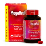 MegaRed 350mg Superior Omega-3 Krill Oil Softgels, 120 CT, thumbnail image 1 of 9