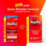 MegaRed 350mg Superior Omega-3 Krill Oil Softgels, 120 CT, thumbnail image 3 of 9