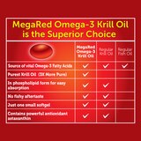 MegaRed 350mg Superior Omega-3 Krill Oil Softgels, 120 CT, thumbnail image 5 of 9