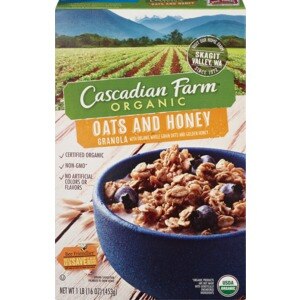 Cascadian Farm Organic Oats & Honey Granola 16 OZ Box