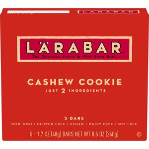 Larabar Bars, Cashew Cookie, 5 ct