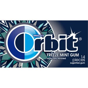 Orbit Gum Freeze Mint Sugarfree Chewing Gum, 14 CT