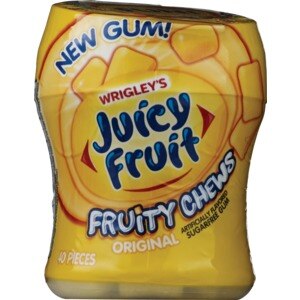 Juicy Fruit Original Sugarfree Fruity Chews Gum, 40 ct