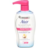 Nair Hair Remover Sensitive Formula Shower Power with Coconut Oil, 12.6 OZ, thumbnail image 1 of 5