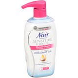 Nair Hair Remover Sensitive Formula Shower Power with Coconut Oil, 12.6 OZ, thumbnail image 2 of 5