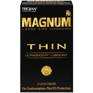 Trojan Magnum Thin Lubricated Latex Condoms