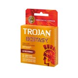 Trojan Ecstasy Lubricated Latex Condoms, Ultra Ribbed, thumbnail image 3 of 4