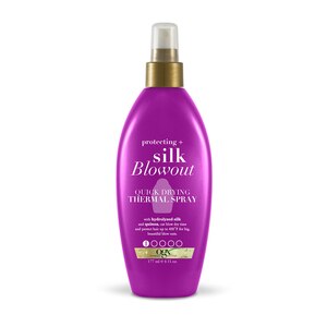OGX Protecting + Silk Blowout Quick Drying Thermal Spray, 6 OZ