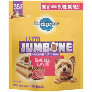 Pedigree Jumbone Real Beef Flavor Mini Dog Treats, 21 Oz