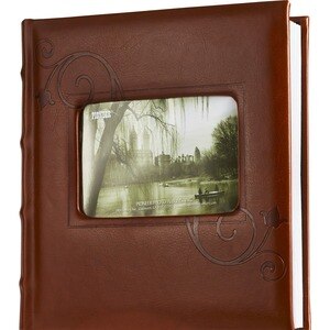 Pioneer Photo Albums Embossed Designer Album, 9" x 9.5", Holds 200 4x6 Photos, Assorted Colors