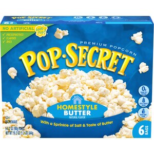 Pop Secret Homestyle Microwave Popcorn, 6 ct, 3.2 oz