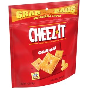 Cheez-It Original Cheese Crackers Grab Bag, 7 oz