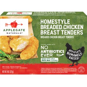 Applegate Natural Homestyle Chicken Breast Tenders, 8oz (Frozen)