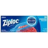 Ziploc Freezer Bags, 1 Gallon 28 ct, thumbnail image 1 of 4