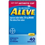 Aleve Soft Grip Arthritis Cap Gel Caps, Naproxen Sodium for Pain Relief, 40 CT, thumbnail image 1 of 3