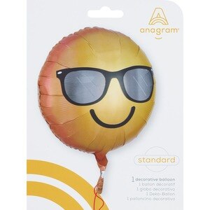Anagram Round Foil Balloon, Smile, 17 in