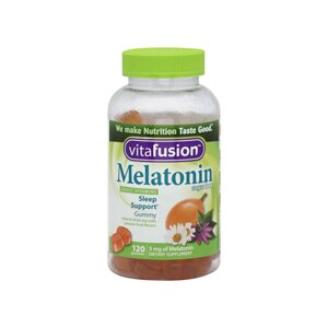 Vitafusion Melatonin Sleep Support Gummies, Sugar Free, Natural White Tea & Peach, 140 CT