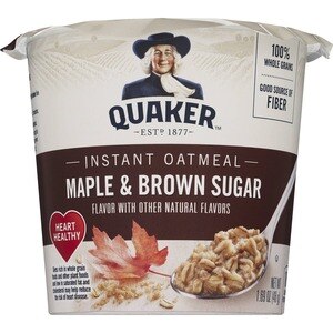 Quaker Instant Oatmeal, Maple & Brown Sugar, 1.69 oz