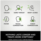 Robitussin Maximum Strength Severe Multi-Symptom Cough, Cold & Flu Relief Liquid, Raspberry Mint, 8 fl oz, thumbnail image 4 of 5