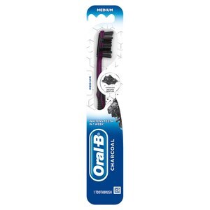 Oral-B Charcoal Whitening Toothbrush, Medium Bristle, 1 CT