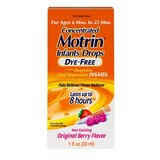 Motrin Concentrated Dye-Free Infants' Drops Pain Reliever/Fever Reducer Berry, thumbnail image 1 of 9