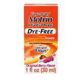 Motrin Concentrated Dye-Free Infants' Drops Pain Reliever/Fever Reducer Berry, thumbnail image 4 of 9