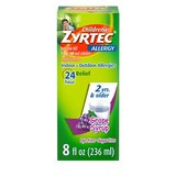 Zyrtec 24 Hr Children's Allergy Relief Syrup, Grape Flavor, 8 OZ, thumbnail image 5 of 9