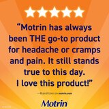 Motrin IB Liquid Gels, Ibuprofen 200mg, Pain & Fever Relief Capsules, thumbnail image 4 of 8