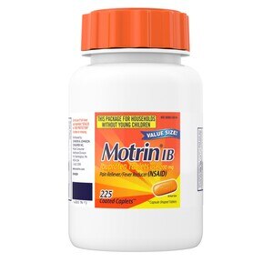 Motrin Ib, Ibuprofen 200Mg Tablets For Pain & Fever Relief