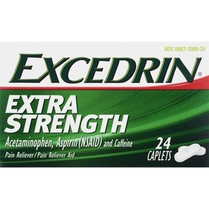 Excedrin Extra Strength Caplets for Headache Pain Relief