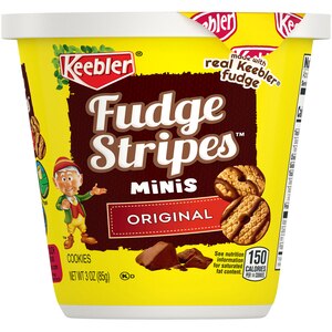 Keebler Mini Fudge Stripes Cookies Cup, 3 oz