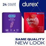 Durex Extra Sensitive Ultra Thin Lubricated Latex Condoms, thumbnail image 2 of 6