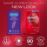 Durex Extra Sensitive Ultra Thin Lubricated Latex Condoms, thumbnail image 2 of 6