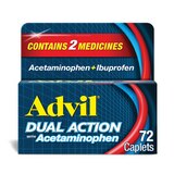 Advil Dual Action Coated Caplets with Acetaminophen and Ibuprofen, thumbnail image 1 of 6