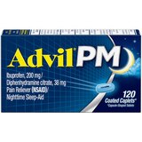 Advil PM Pain Reliever/ Nighttime Sleep-Aid Coated Caplets, thumbnail image 1 of 9