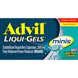 Advil Liqui-Gels Minis Pain Reliever and Fever Reducer, Ibuprofen 200mg, Fast Pain Relief, thumbnail image 4 of 5