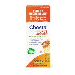 Boiron Chestal Adult Honey, Homeopathic Medicine for Cough & Chest Congestion Relief, 6.7 OZ