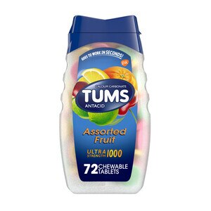 TUMS Antacid Chewable Tablets, Ultra Strength for Heartburn Relief
